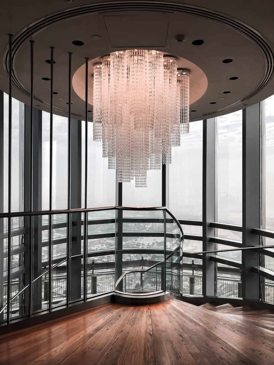 photo of glass chandelier