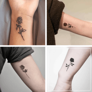 small rose tattoos on arm small rose tattoo on wrist meaning rose tattoo on wrist with name blooming rose tattoo
