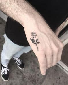 rose tattoo men/for men
