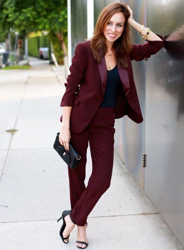 What To Wear For An Interview? 37+ Female Burgundy Red Interview Dress